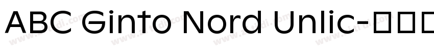 ABC Ginto Nord Unlic字体转换